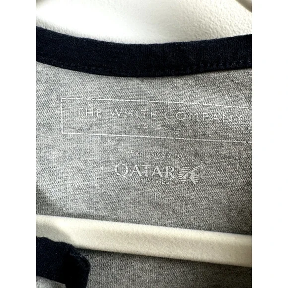The White Company Qatar Normcore Long Sleeve Basics Cotton Blend Jersey Top M - Picture 3 of 6